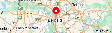 Map of reliefkarte von leipzig